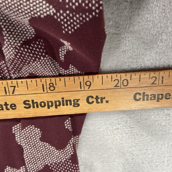 Lululemon Shirt men's Medium Surge Warm Half 1/2 Zip Pullover Jacquard Red Camo - Picture 11 of 14